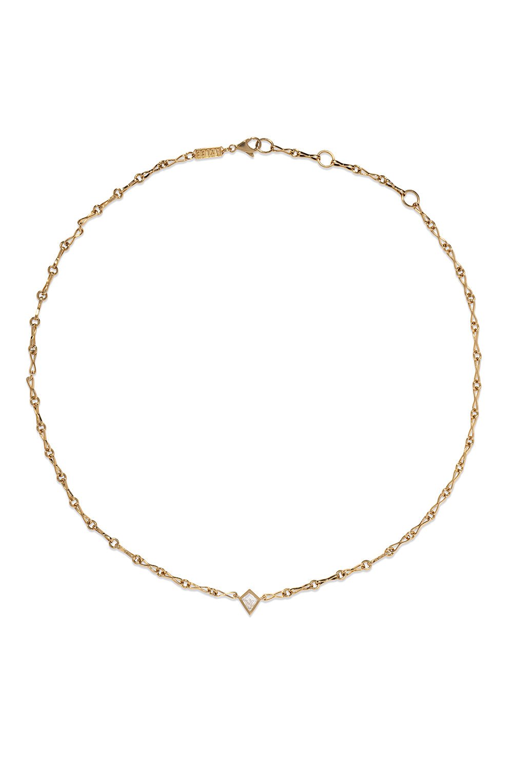 AZLEE-Kite Diamond Chain Necklace-YELLOW GOLD