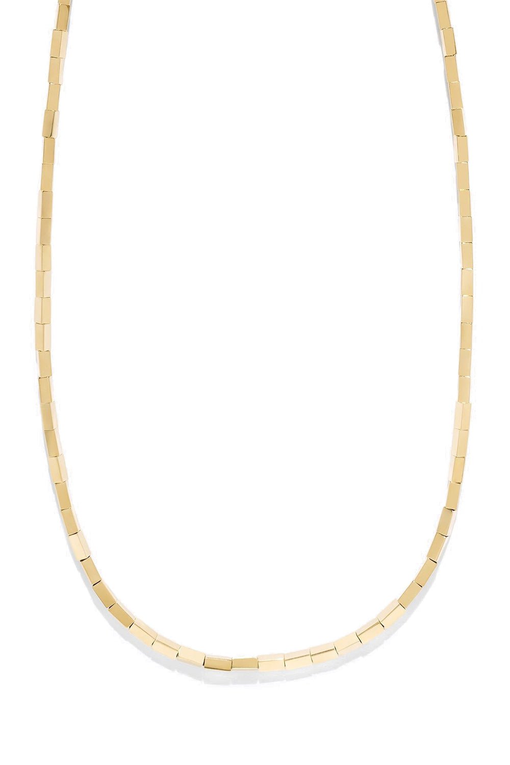 AZLEE-Small Gold Bar Necklace-YELLOW GOLD