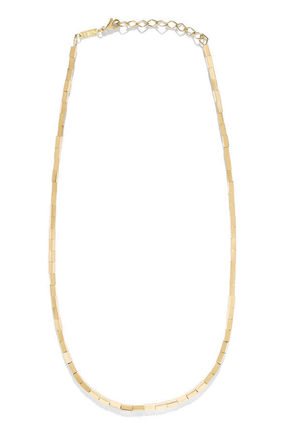 AZLEE-Small Gold Bar Necklace-YELLOW GOLD