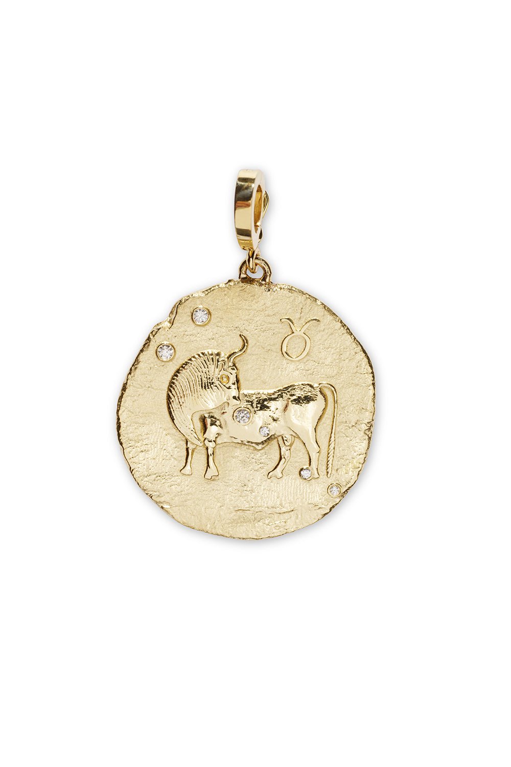 AZLEE-Of The Stars Taurus Coin-YELLOW GOLD