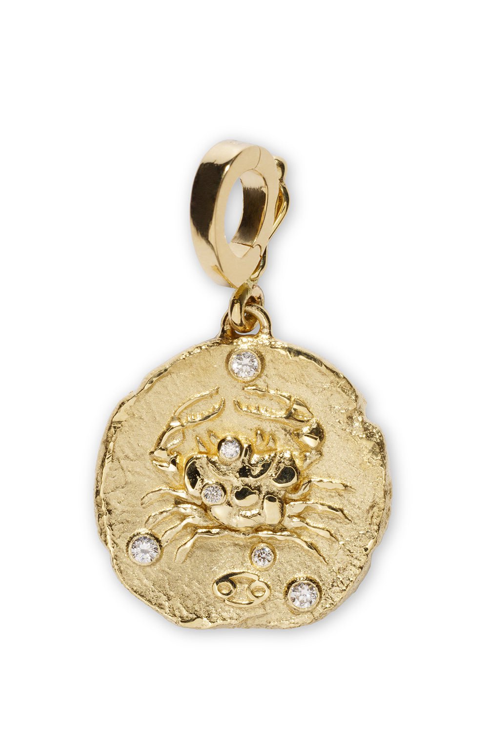 AZLEE-Of The Stars Small Cancer Coin-YELLOW GOLD