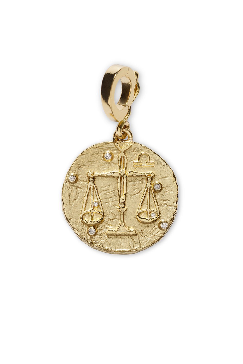 AZLEE-Of The Stars Small Libra Coin-YELLOW GOLD