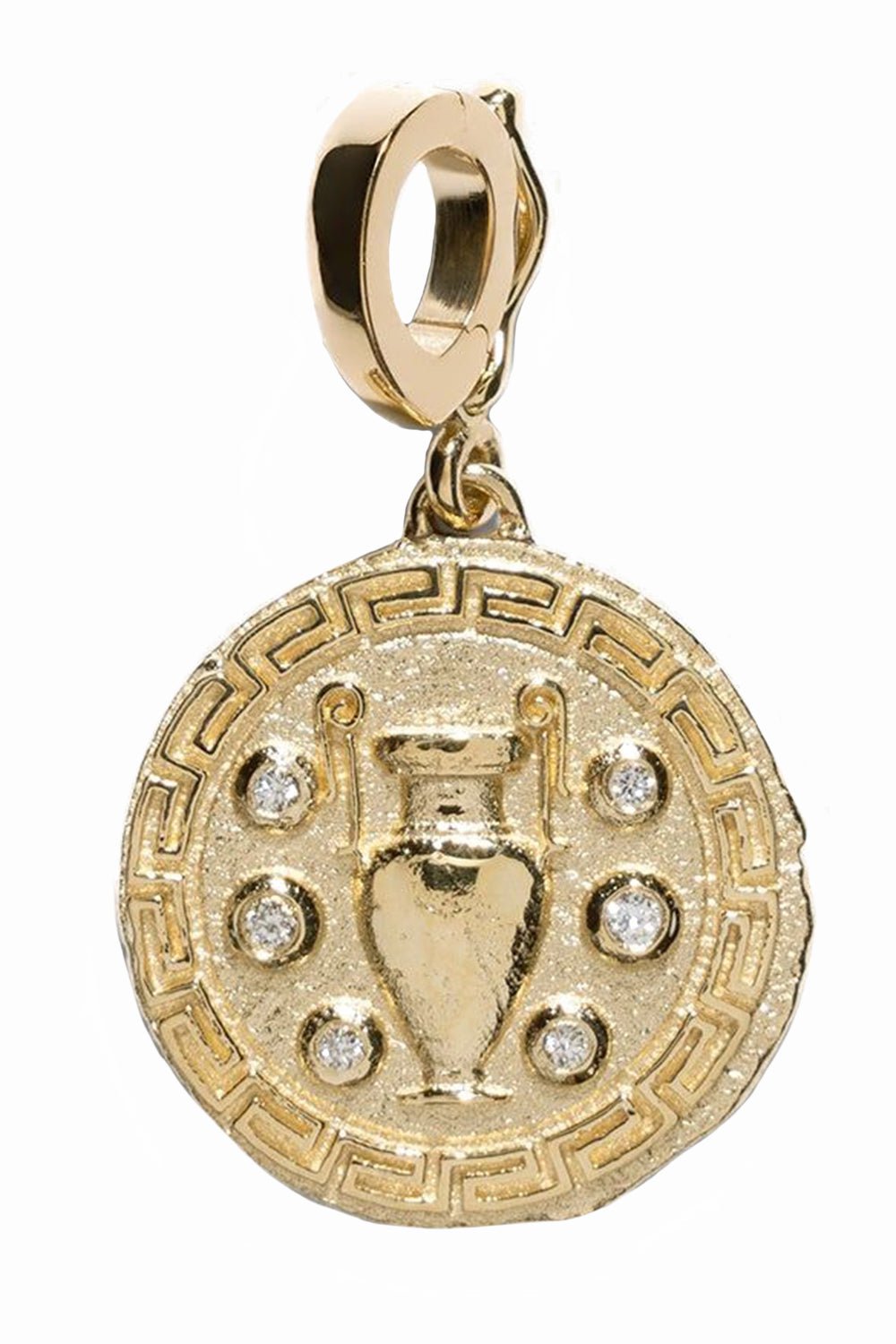 AZLEE-Reverly Small Coin Charm-YELLOW GOLD