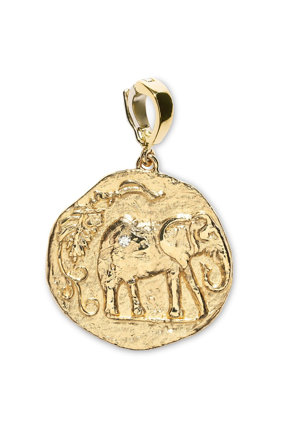 AZLEE-Elefante Loyalty Small Coin-YELLOW GOLD