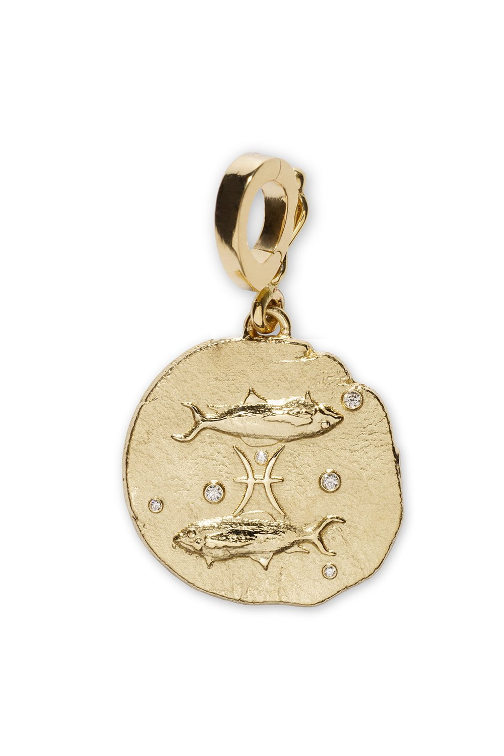AZLEE-Of the Stars Pisces Small Coin-YELLOW GOLD