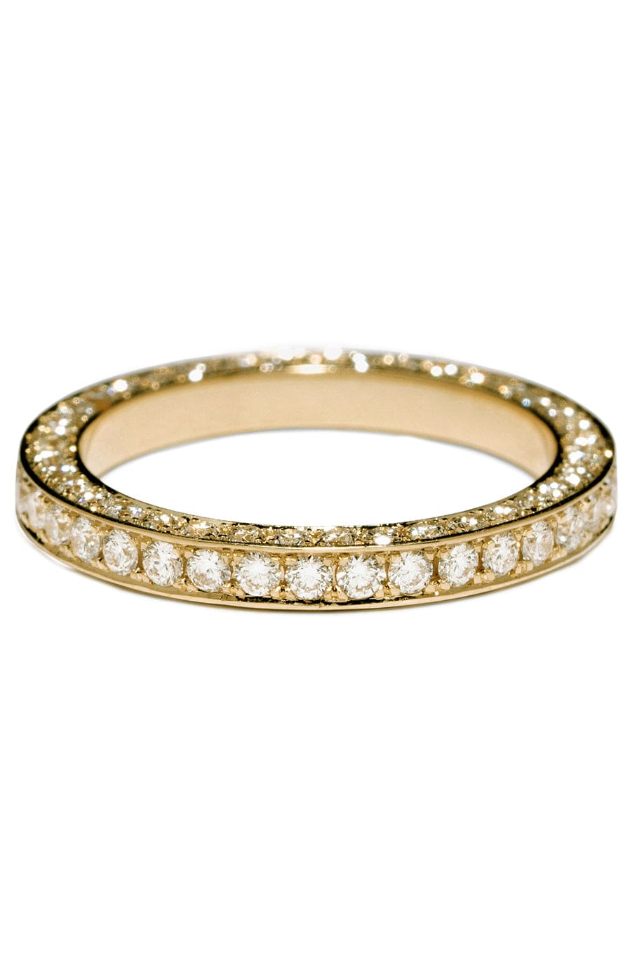 AZLEE-All Over Diamond Band-YELLOW GOLD