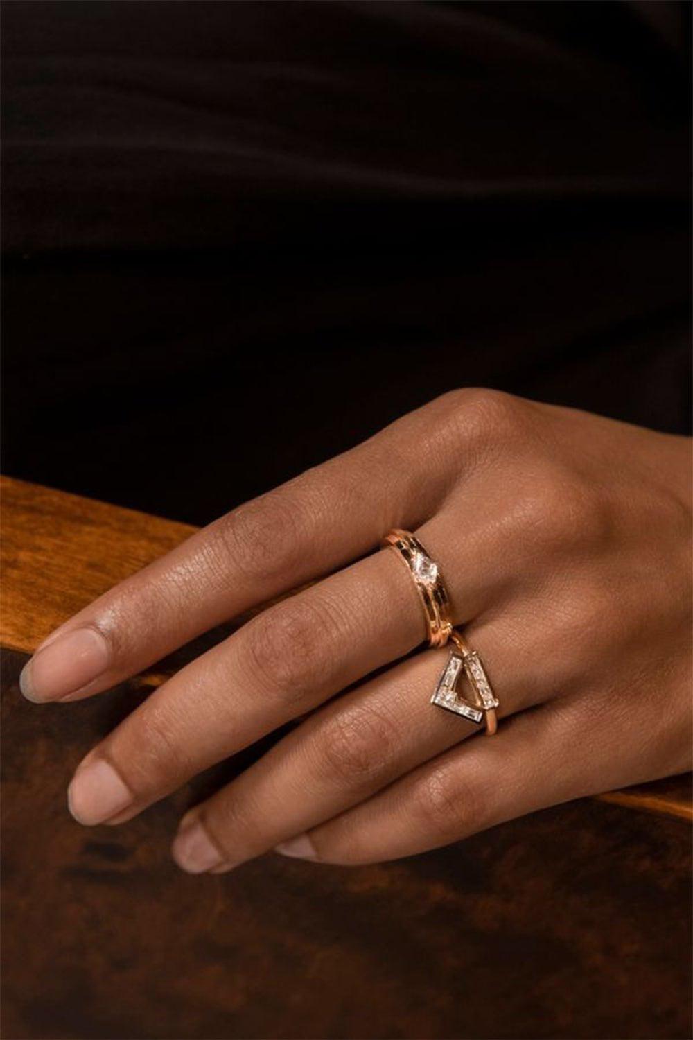 AZLEE-Glow Diamond Ring-YELLOW GOLD