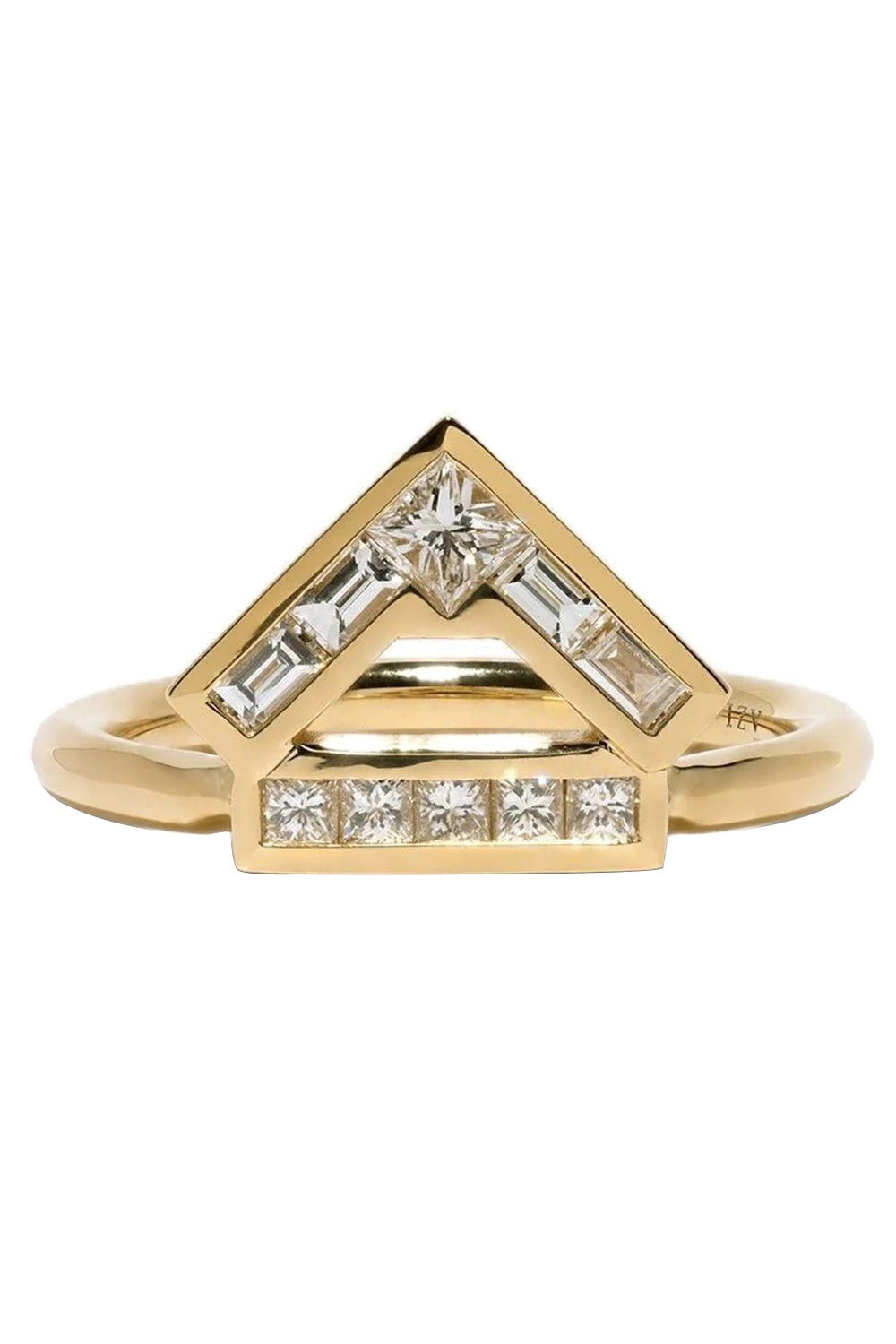 AZLEE-Glow Diamond Ring-YELLOW GOLD