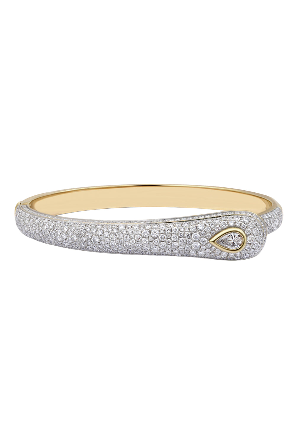 Diamond Pear Prestige Bangle Bracelet