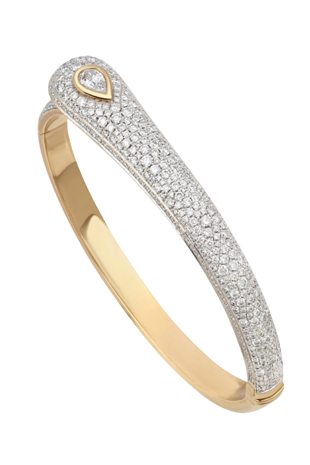 Diamond Pear Prestige Bangle Bracelet