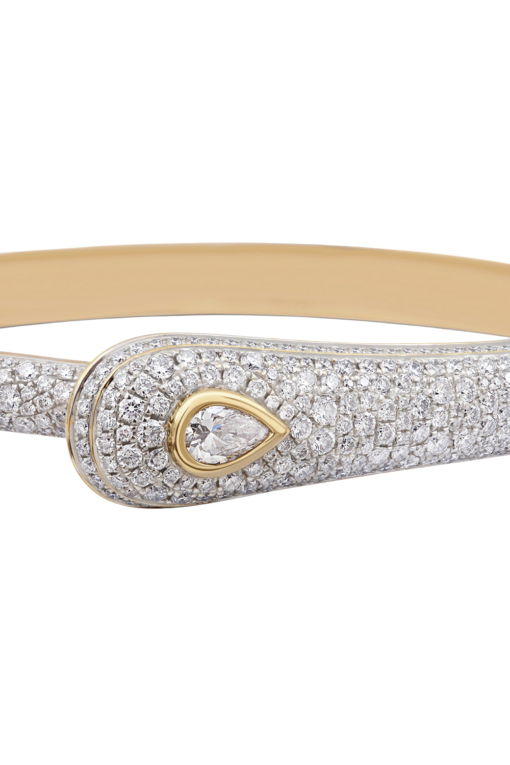 Diamond Pear Prestige Bangle Bracelet