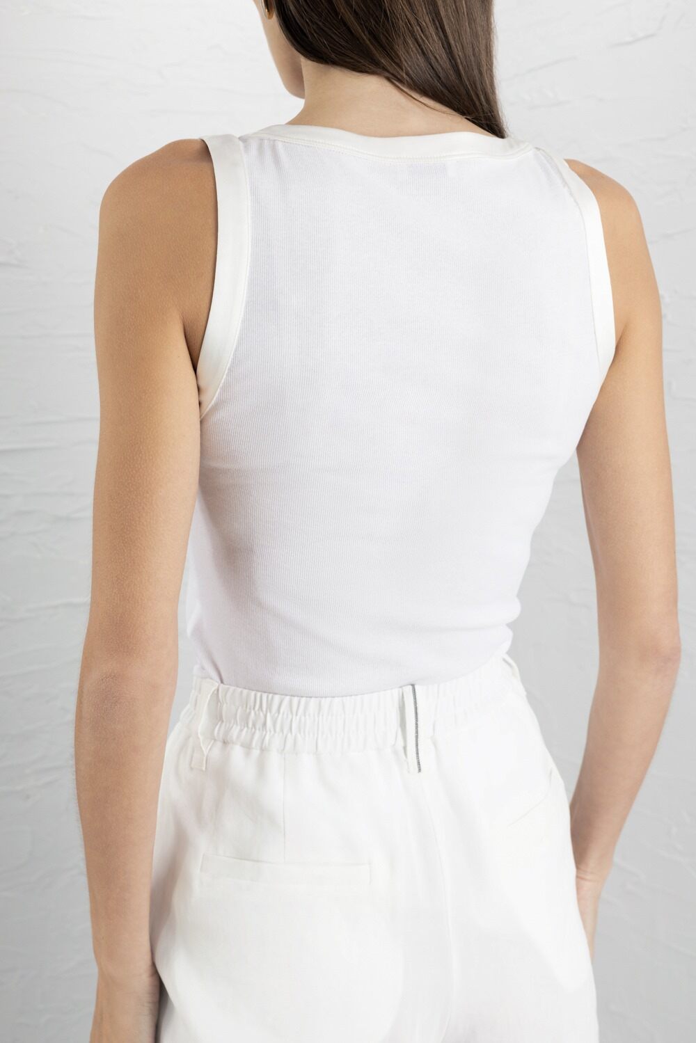 Mixed Media Tank Top-WHITE-XS-CLOTHINGTOPTANK-BRUNELLO CUCINELLI
