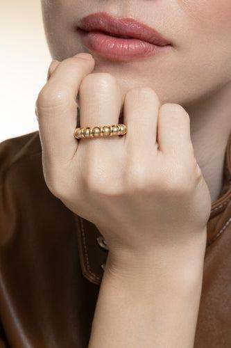 Rolling Sphere Ring-YELLOW GOLD-6-JEWELRYFINE JEWELRING-MARLA AARON