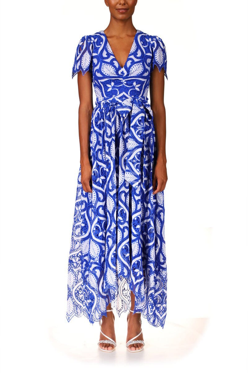 BADGLEY MISCHKA-Flutter Flounce Dress-
