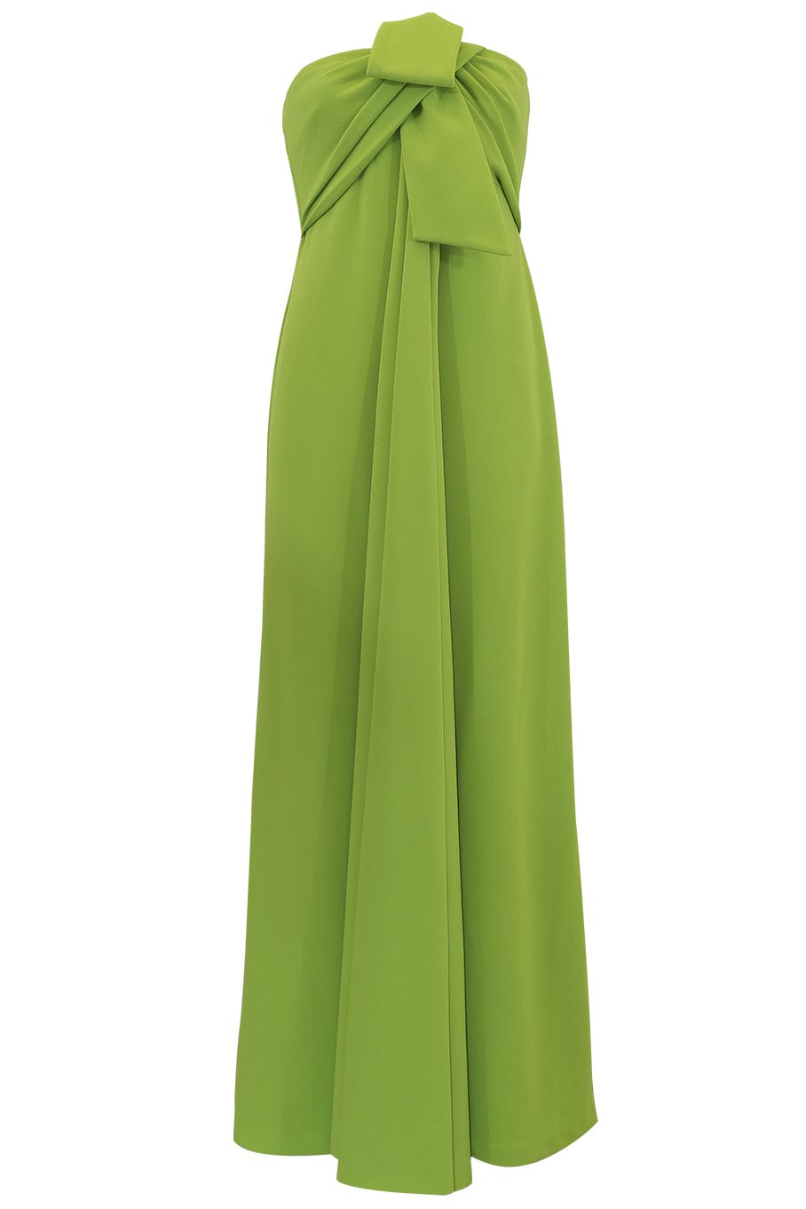 BADGLEY MISCHKA-Strapless Bust Drape Gown-