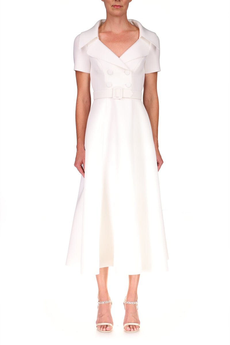 BADGLEY MISCHKA-Fit Flare Trench Dress-