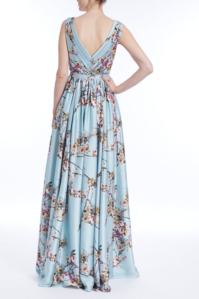 BADGLEY MISCHKA-Butterflyless Shoulders Gown-