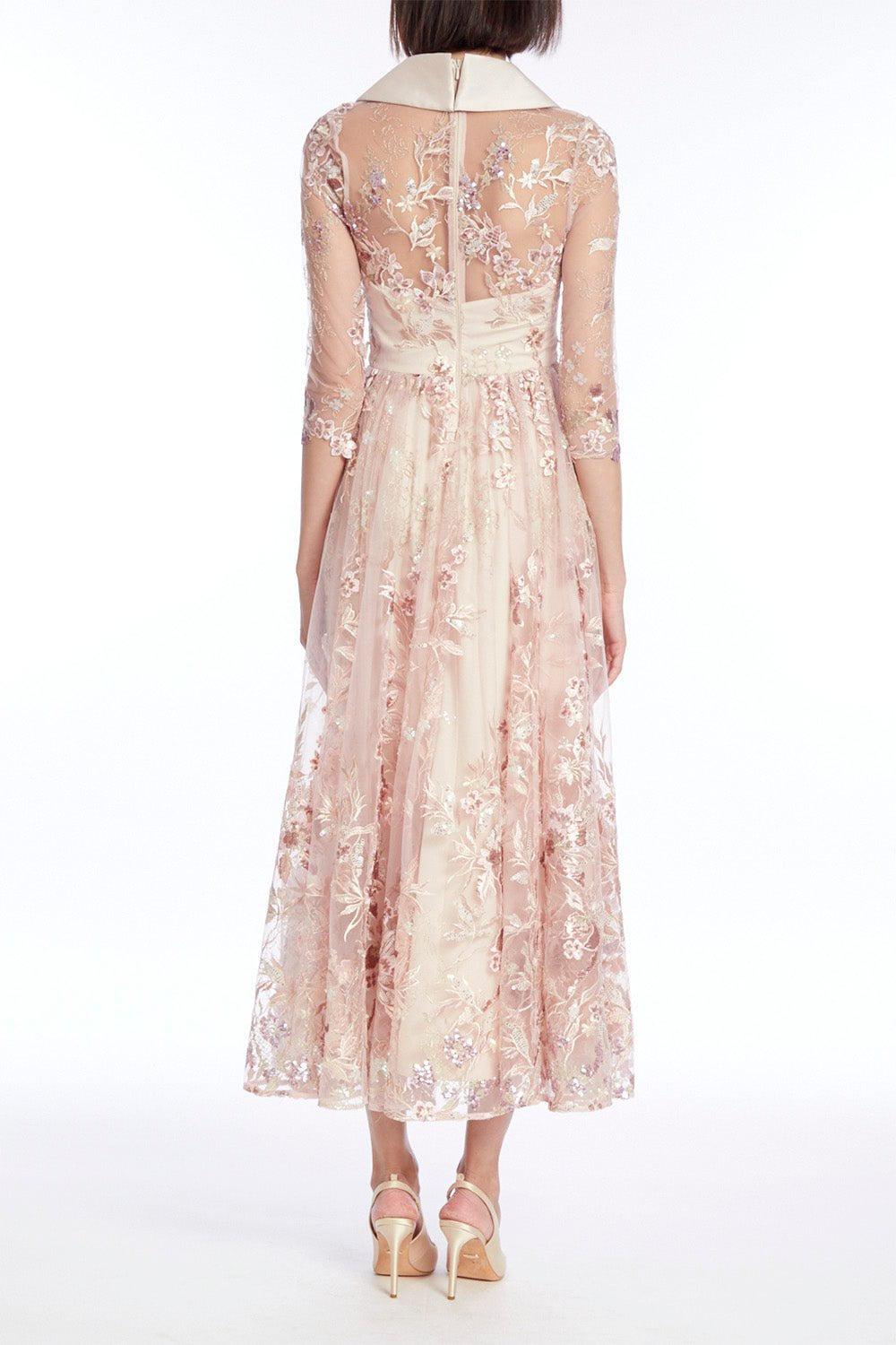 Embroidered Midi Dress