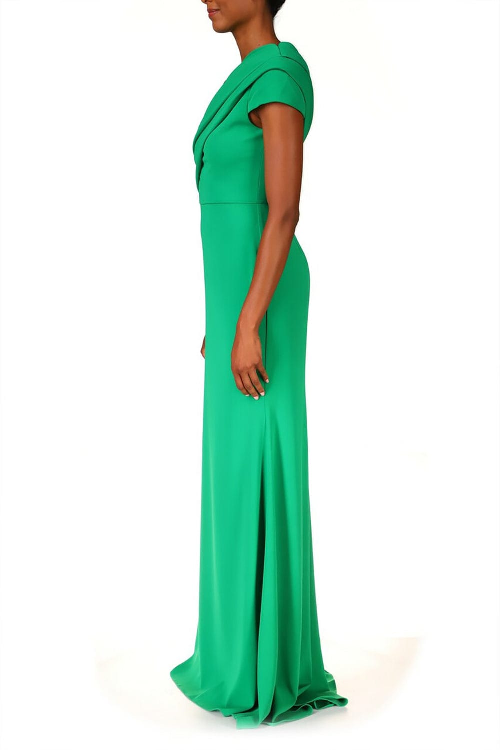 BADGLEY MISCHKA-Shoulder Drape Gown-