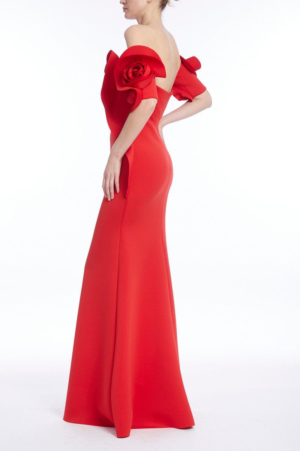 BADGLEY MISCHKA-Rose Off The Shoulder Gown-