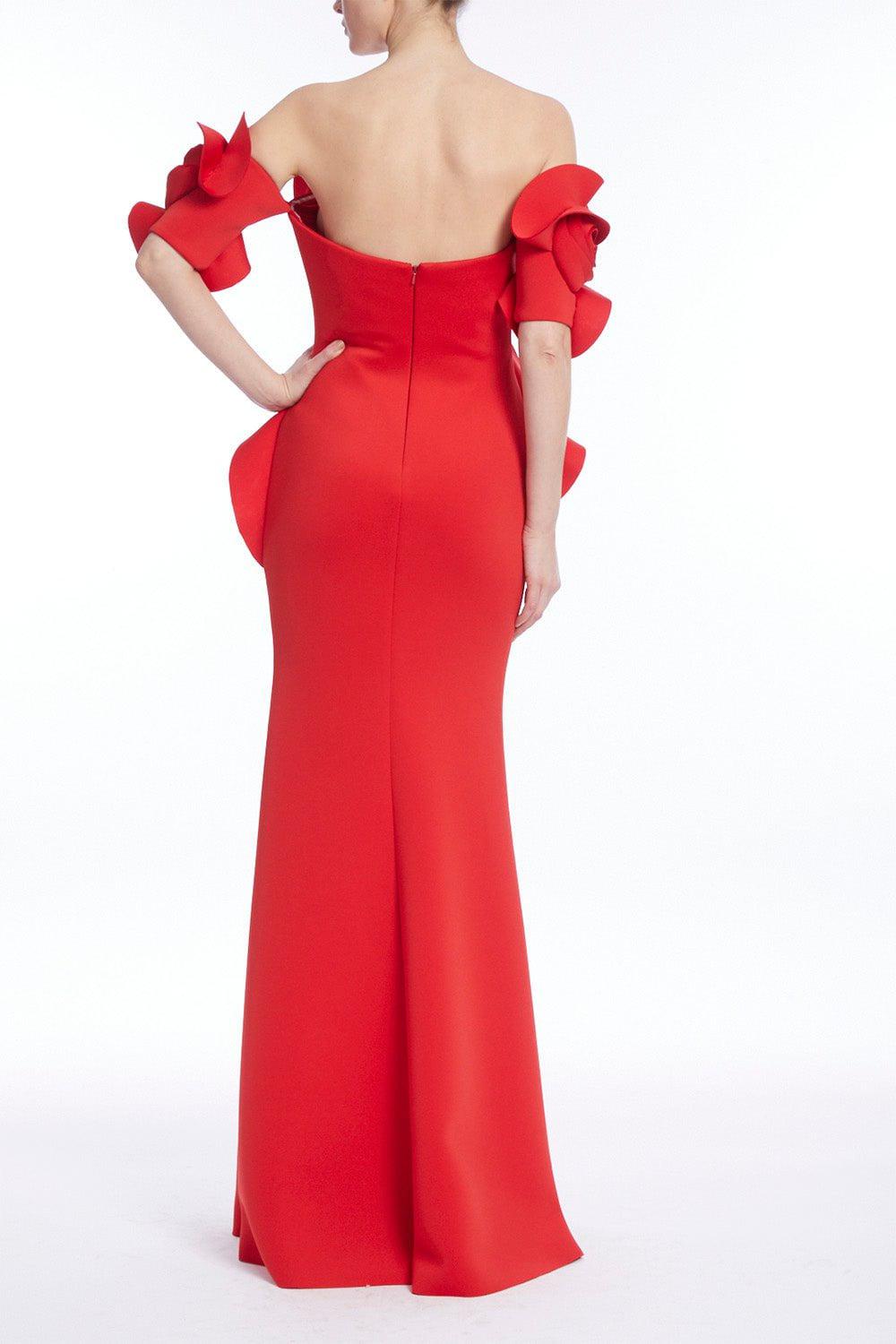 BADGLEY MISCHKA-Rose Off The Shoulder Gown-