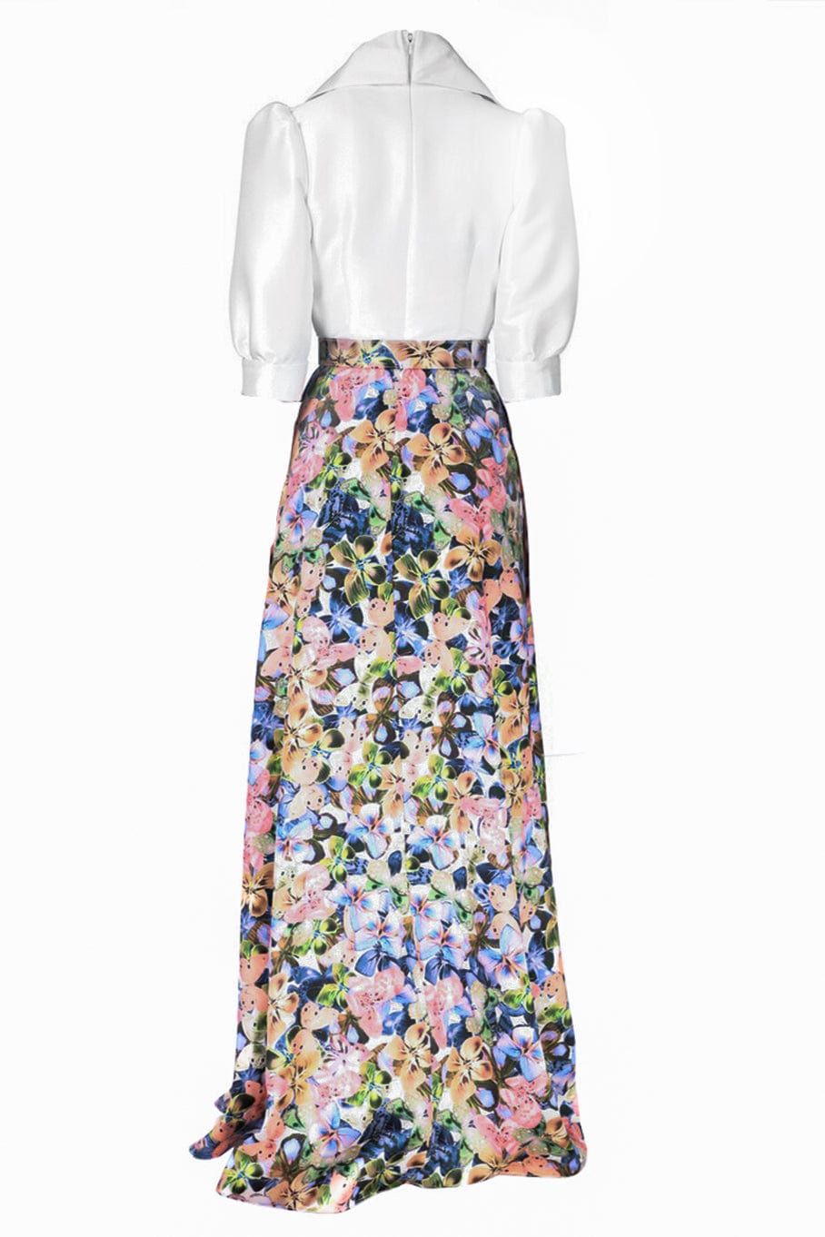 BADGLEY MISCHKA-Butterfly Skirt Gown-