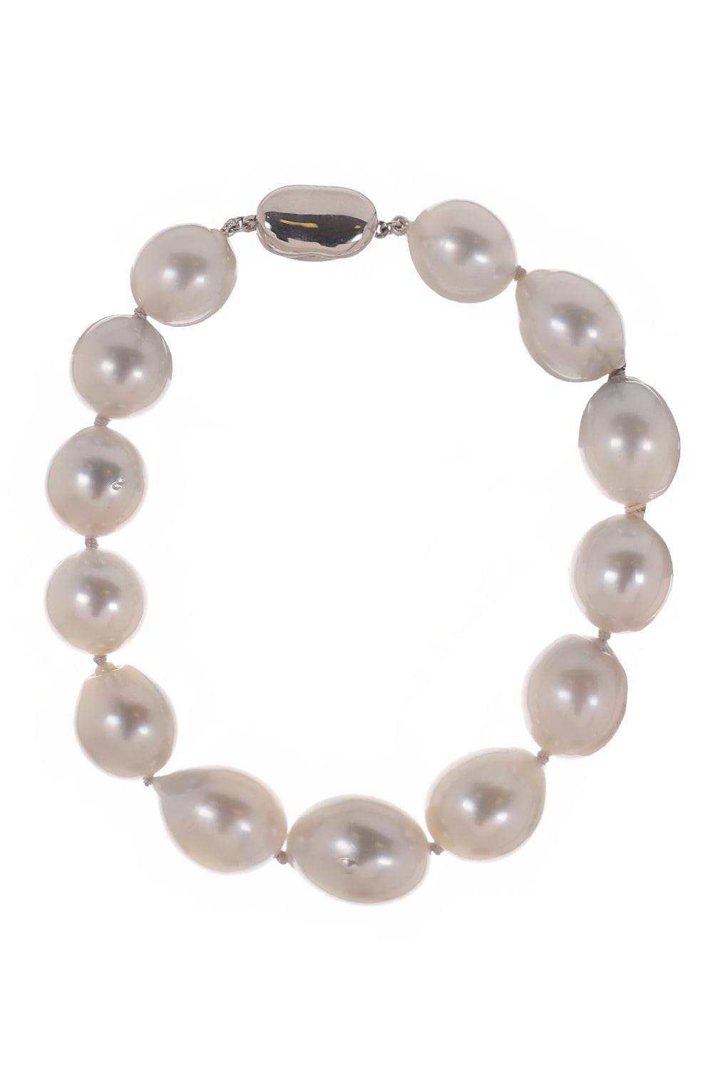 Natural Gray Tahitian Pearl Bracelet-SILVER-8.5-JEWELRYFINE JEWELBRACELET O-BAGGINS