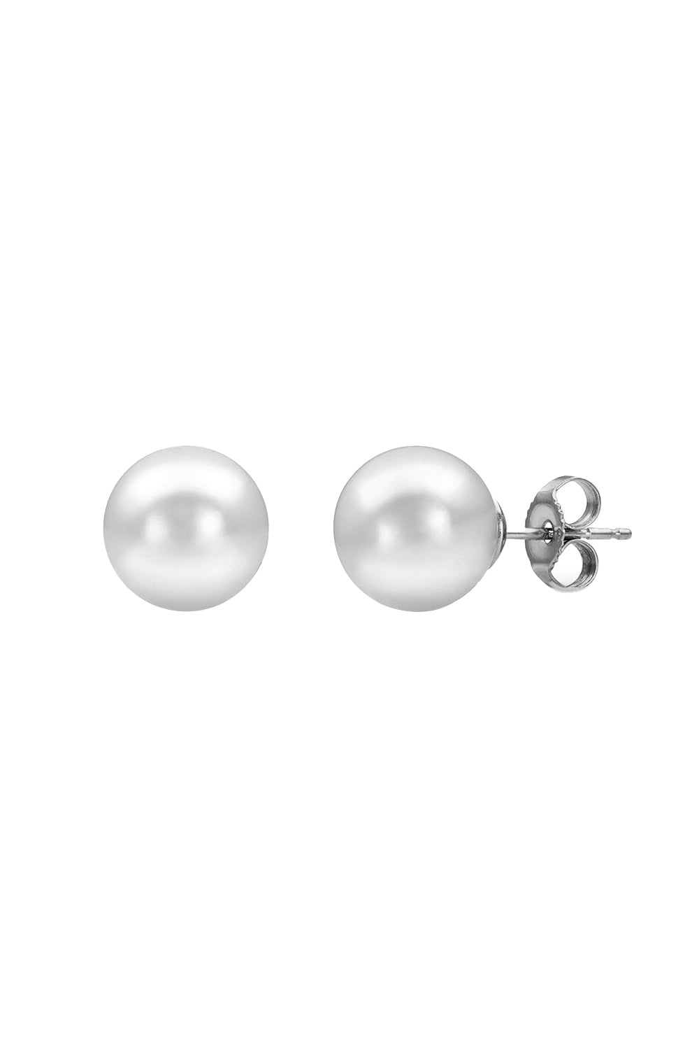 Akoya Pearl Stud Earrings - 7mm-WHITE GOLD-JEWELRYFINE JEWELEARRING-BAGGINS