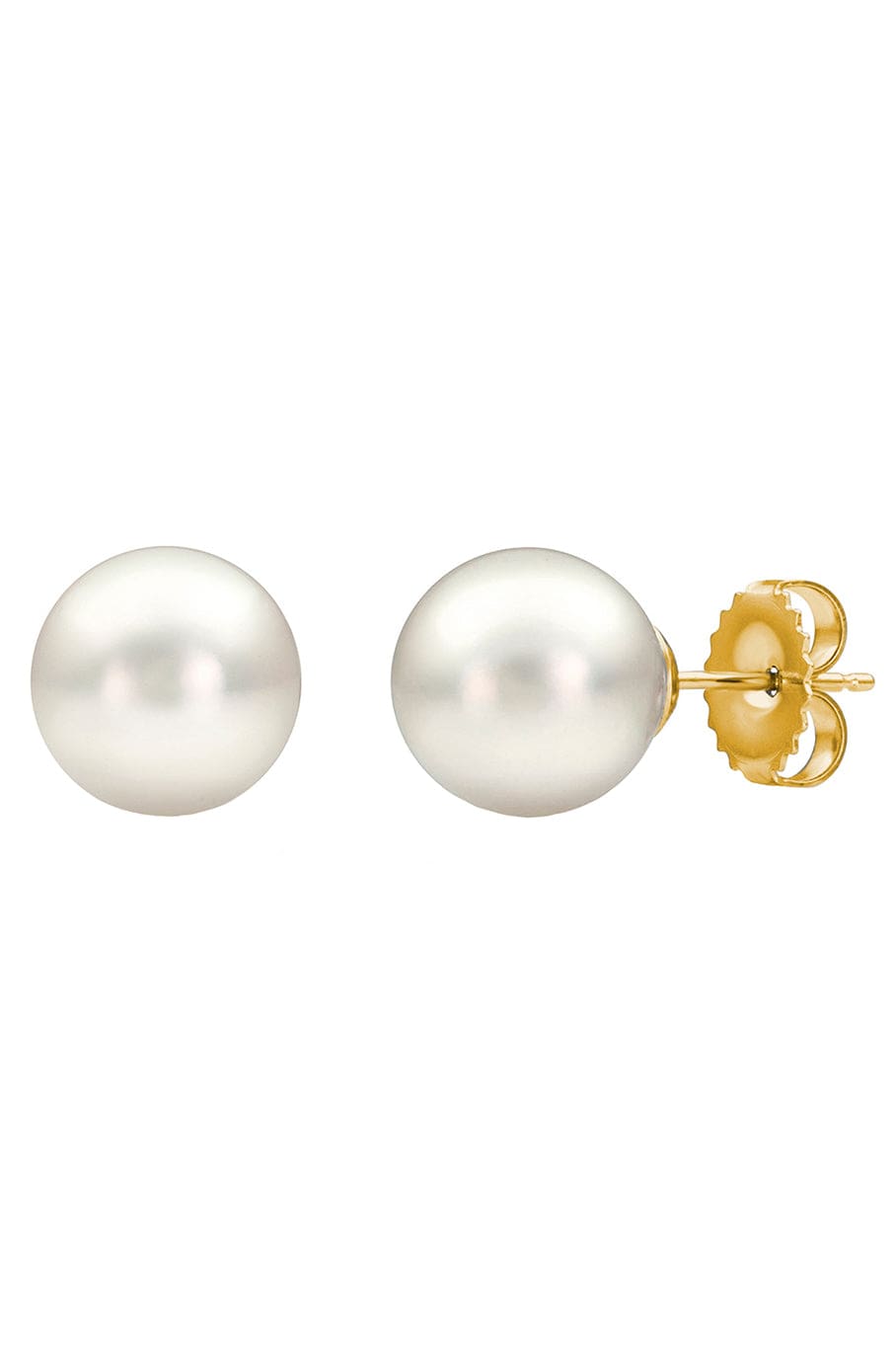 BAGGINS-Akoya Pearl Studs 8.5-9mm- Yellow Gold-YELLOW GOLD