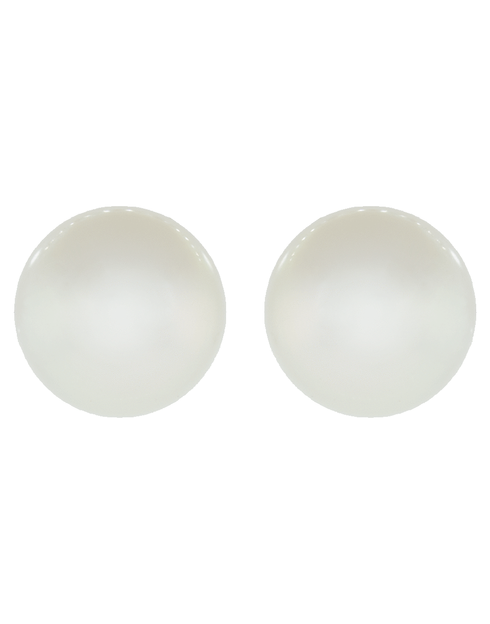 BAGGINS-White Akoya Pearl Stud-YELLOW GOLD