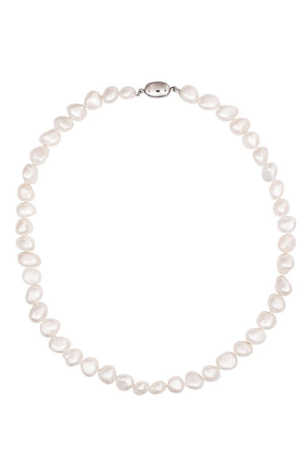Freshwater Pearl Necklace-SILVER-15-JEWELRYFINE JEWELNECKLACE O-BAGGINS