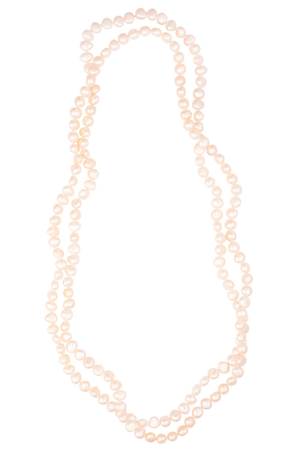 White Pearl Freshwater Baroque Necklace - 72in-WHITE-72-JEWELRYFINE JEWELNECKLACE O-BAGGINS