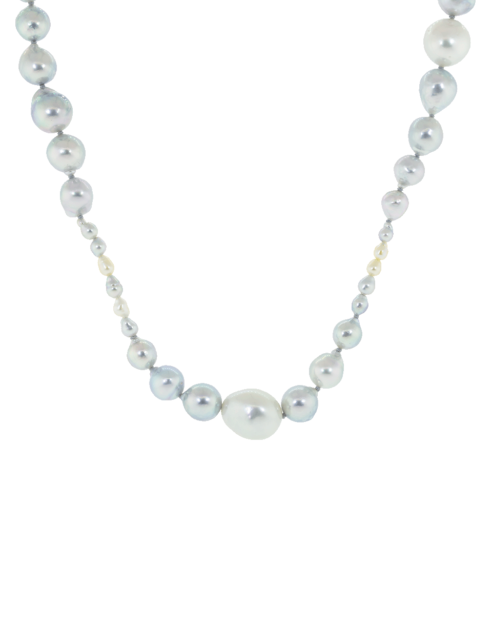 BAGGINS-Akoya and South Sea Pearl Necklace-SILVER