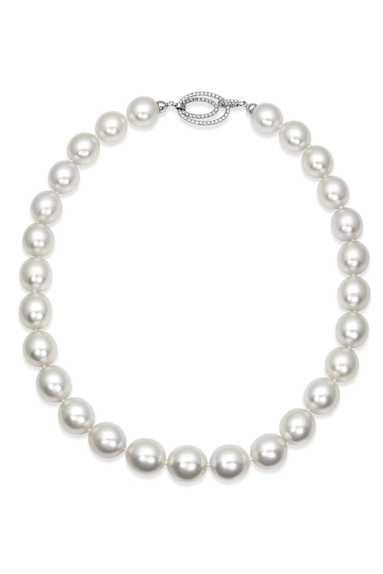 BAGGINS-South Sea Pearl and Diamond Necklace-WHITE GOLD
