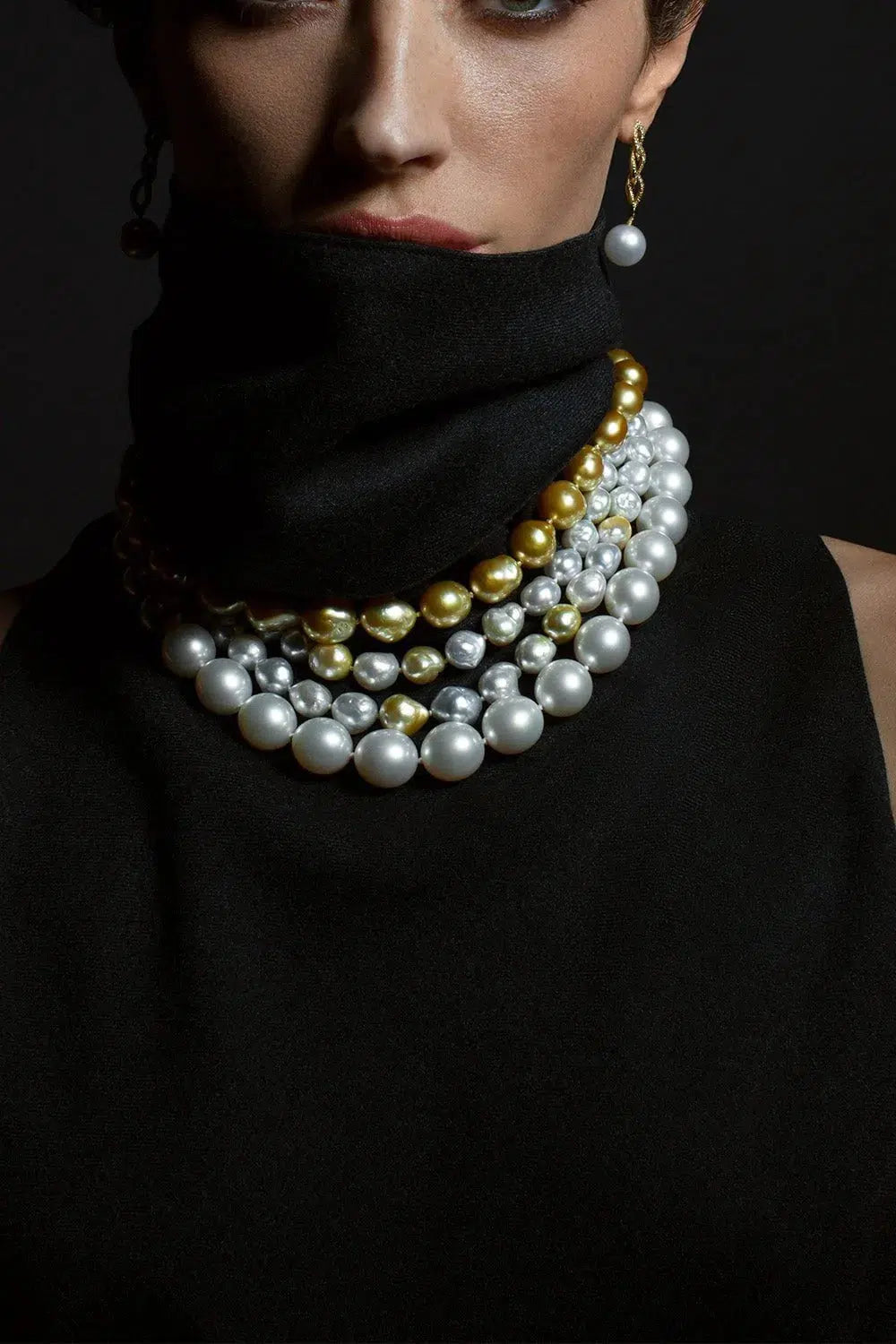 BAGGINS-White Gold South Sea Pearl Necklace-WHITE GOLD