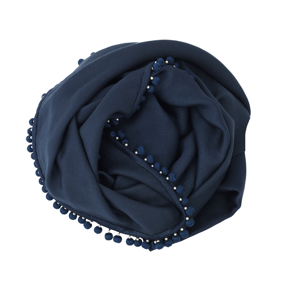 BAJRA SHAWLS-Scarf With Ball Fringe-