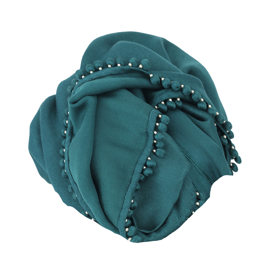 BAJRA SHAWLS-Scarf With Ball Fringe-