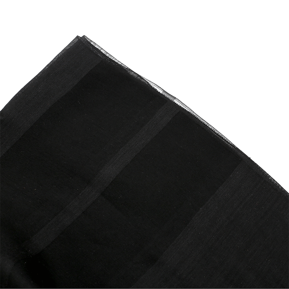 BAJRA SHAWLS-Organza Shawl-BLACK