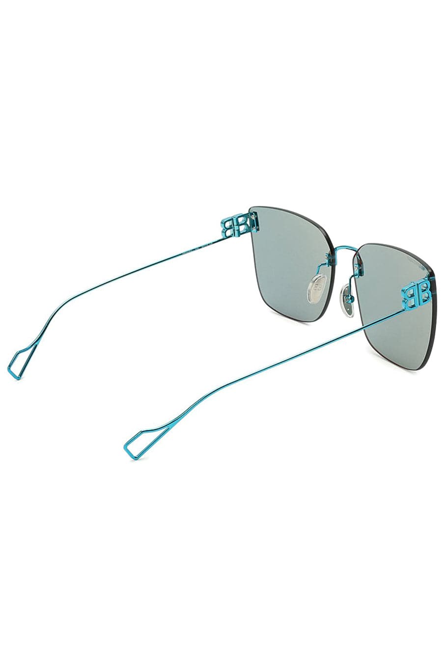 BALENCIAGA-Blue Rimless Sunglasses-BLUE