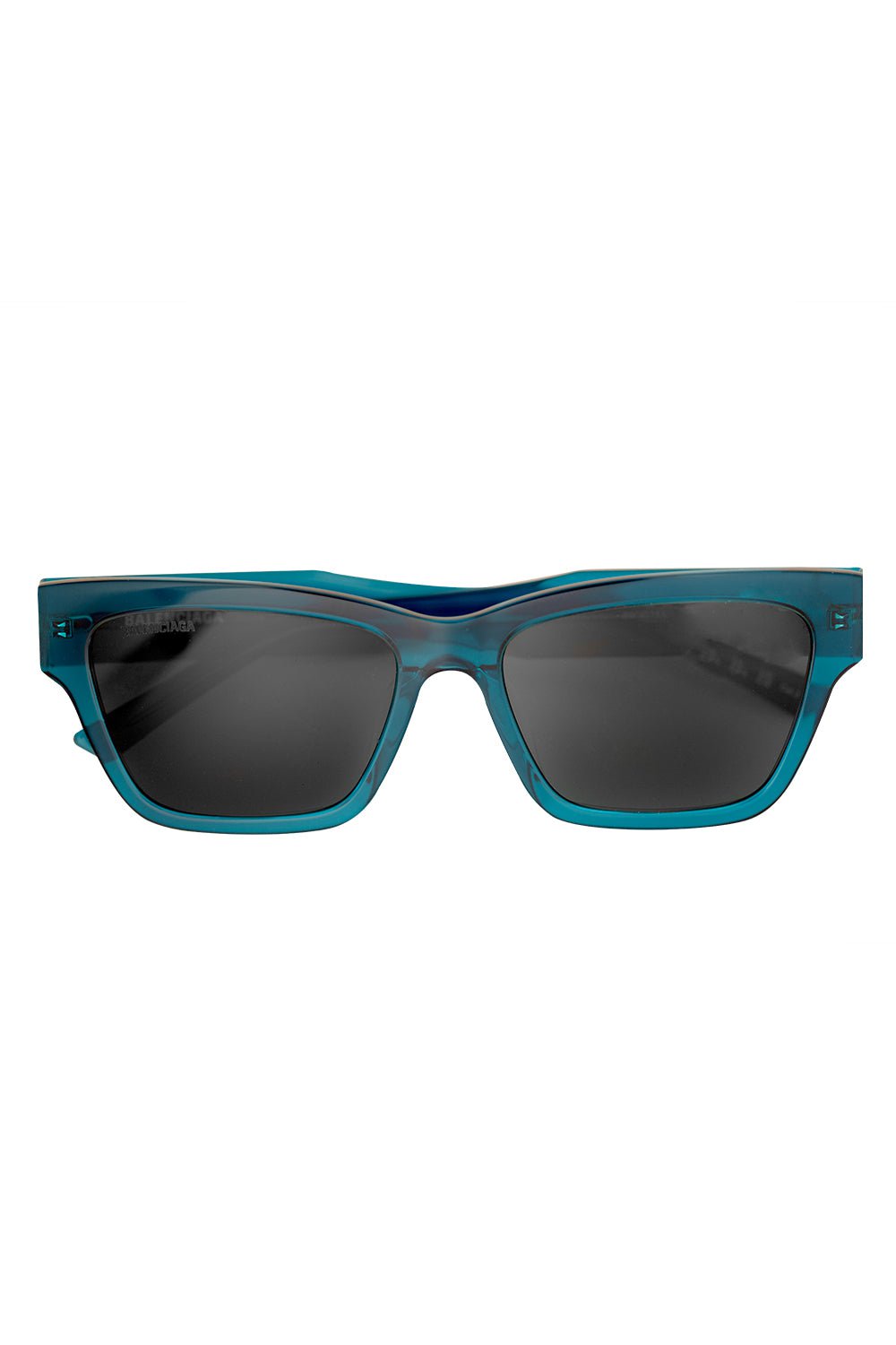 BALENCIAGA-Rectangle Sunglasses-BLUEBLUE