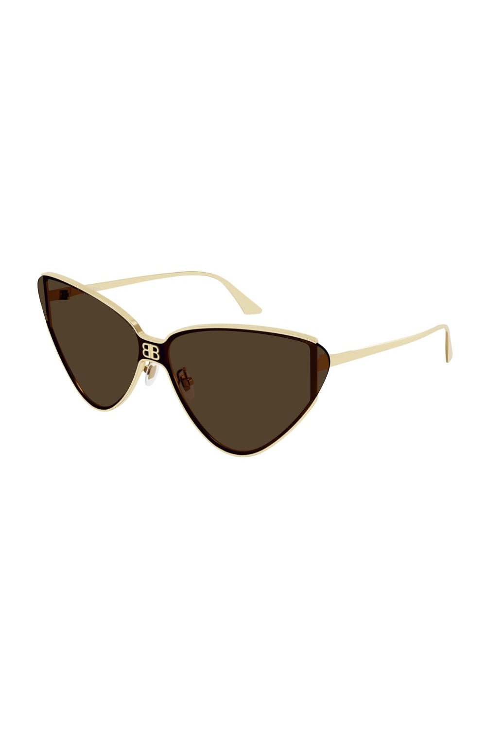 BALENCIAGA-Exaggerated Cat Eye Sunglasses-GOLD