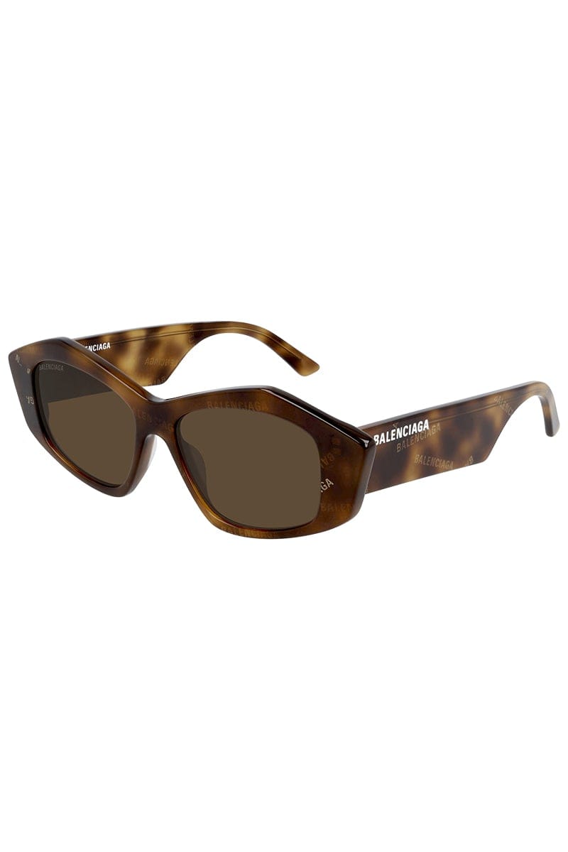 BALENCIAGA-Abstract Sunglasses - Havana-HAVANA