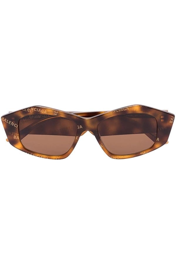 BALENCIAGA-Abstract Sunglasses - Havana-HAVANA