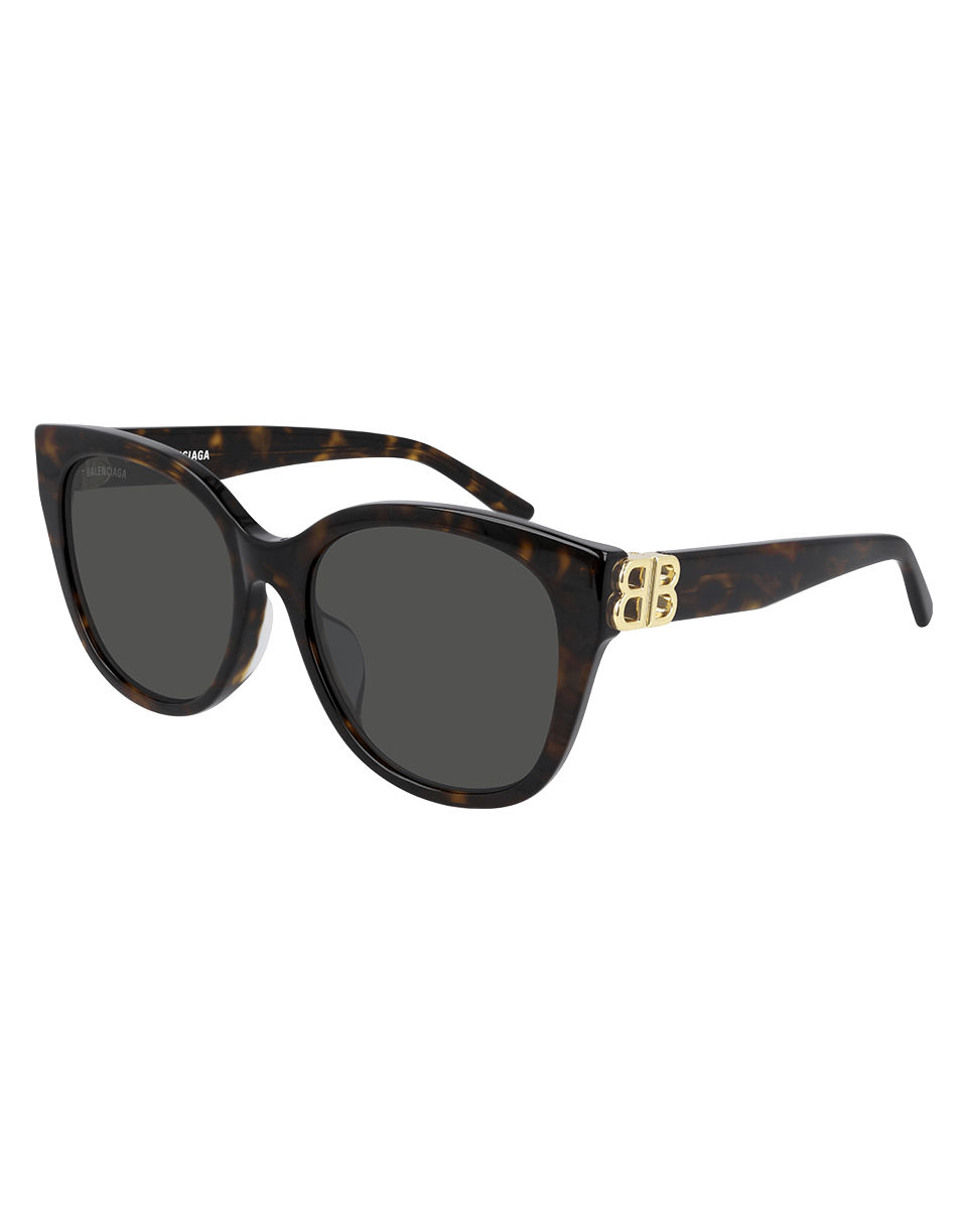 BALENCIAGA-Logo Sunglasses-HAVANA