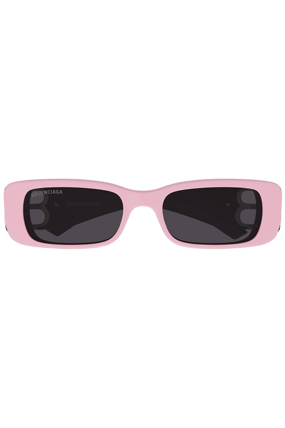 BALENCIAGA-Dynasty Rectangular Sunglasses-PINK/GRY