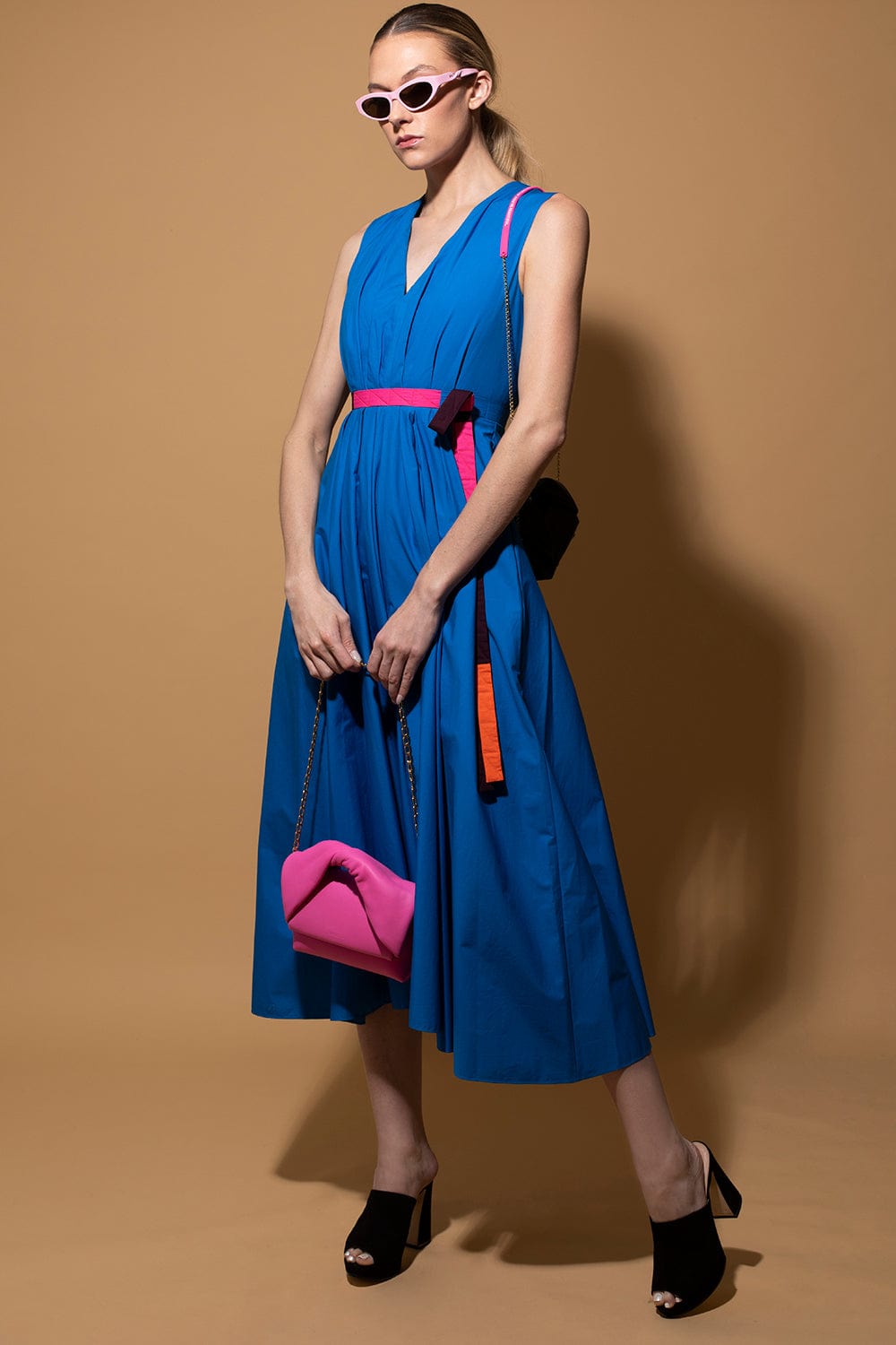 BALENCIAGA-Twisted Arm Sunglasses-PINK
