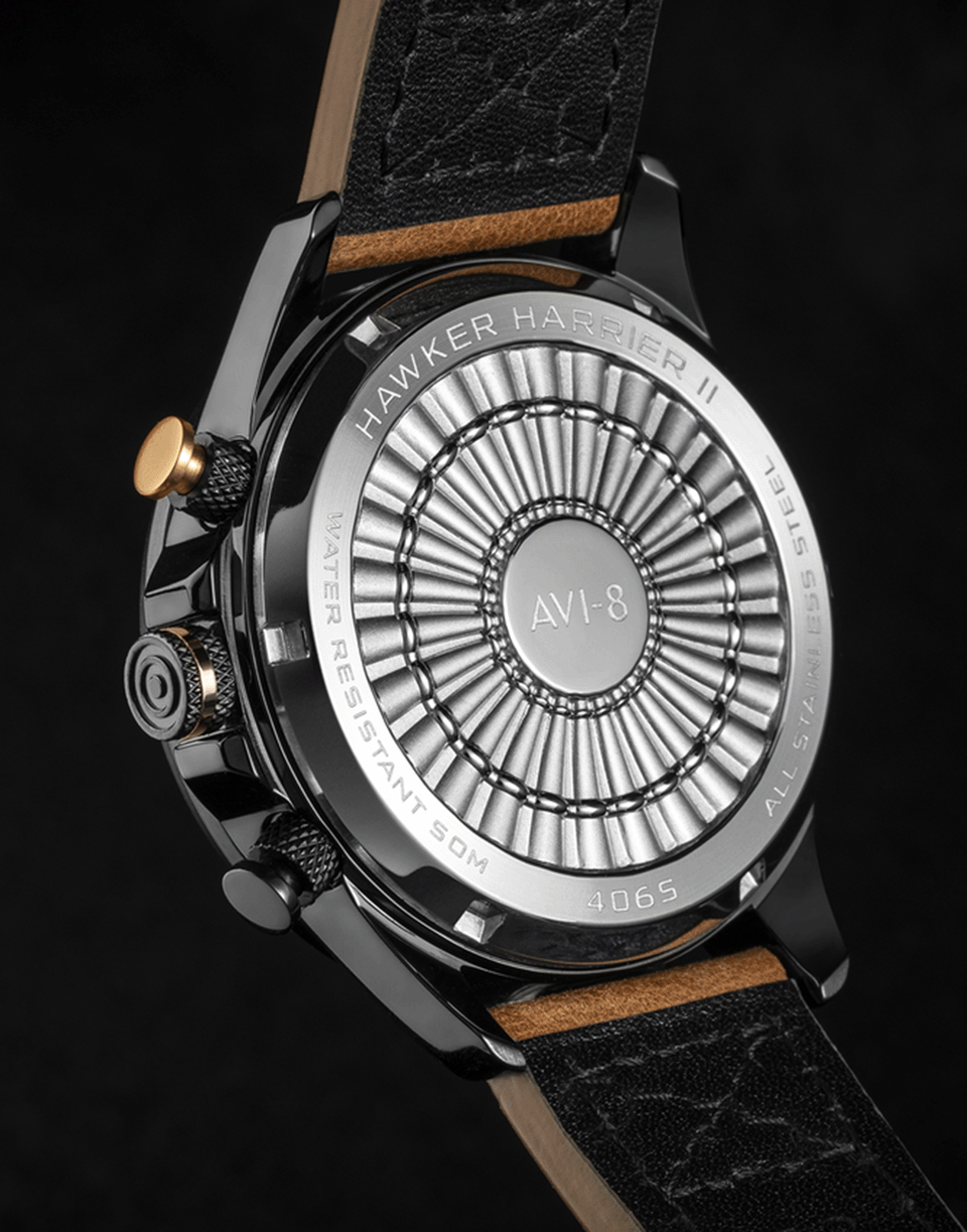 BALLAST 1903-Black and Brown Hawker Harrier II Watch-BLK/BRWN