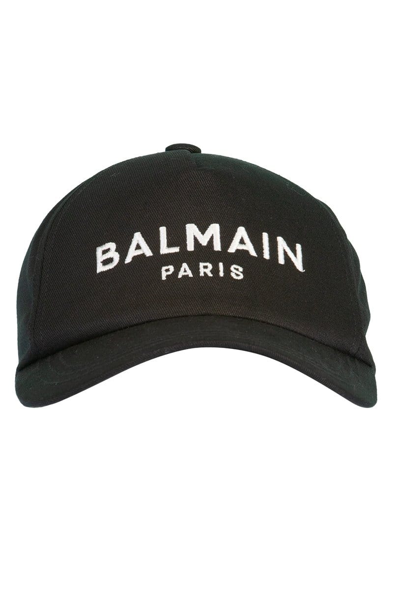 BALMAIN-Balmain Cotton Cap-NOIR