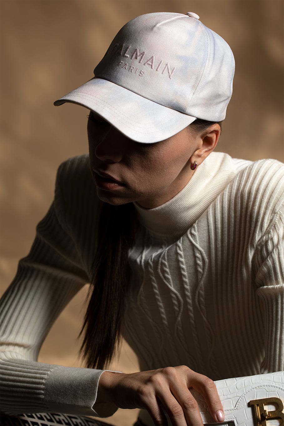 BALMAIN-Balmain Cotton Cap-SBLEU/RP