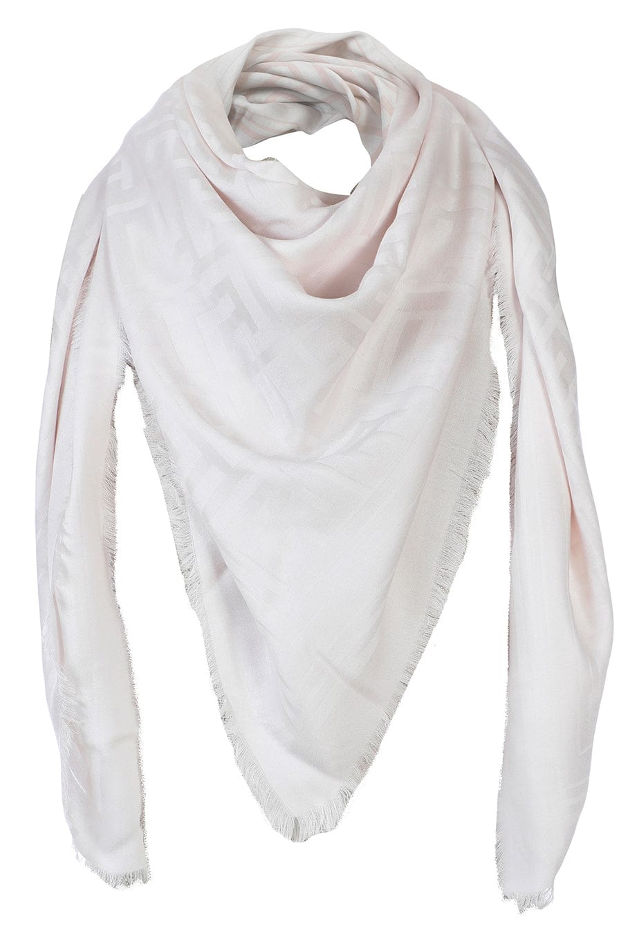 BALMAIN-Monogram Scarf - Rose-ROSE
